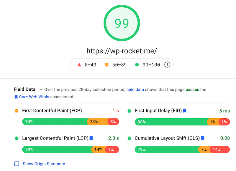 使用 PageSpeed Insights 测试我们的 WordPress 网站