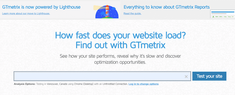 使用 GTmetrix 测试我们的 WordPress 网站