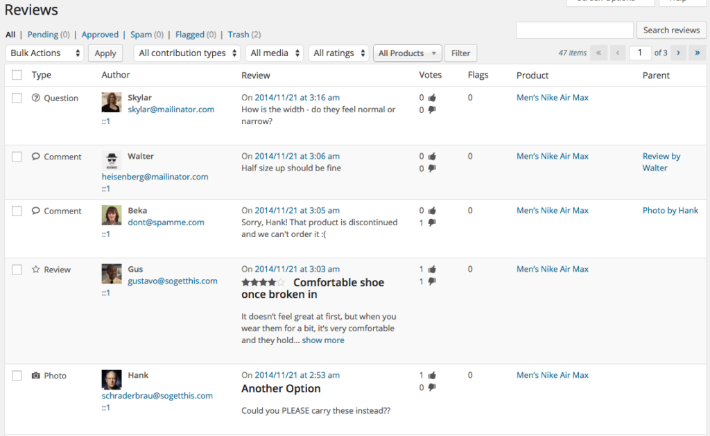 woocommerce-prpro-reviews-list