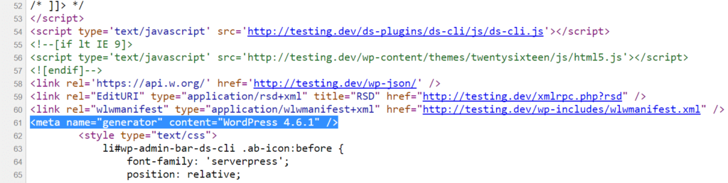 wordpress-version-source-code