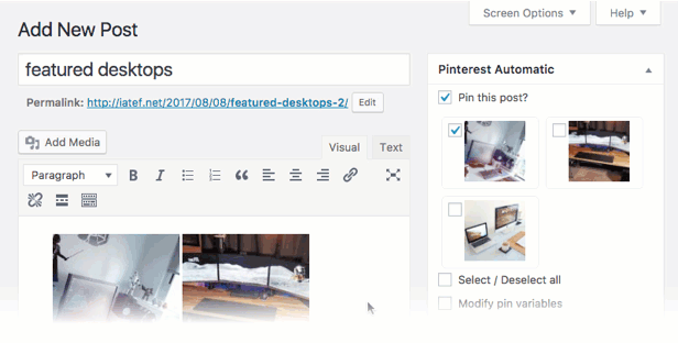 Pinterest Automatic Pin Wordpress Plugin - WordPress交流
