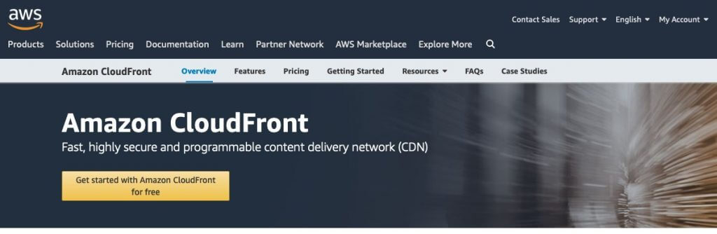 Amazon-Cloudfront-homepage