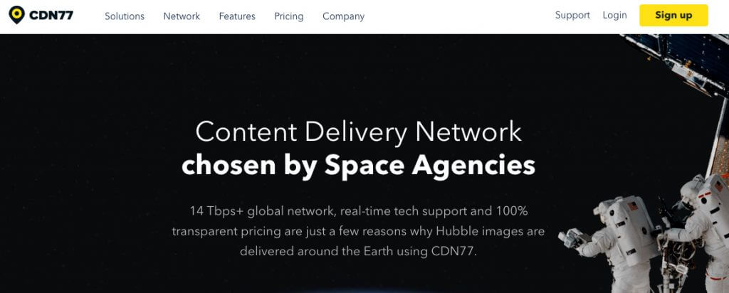 CDN77-homepage