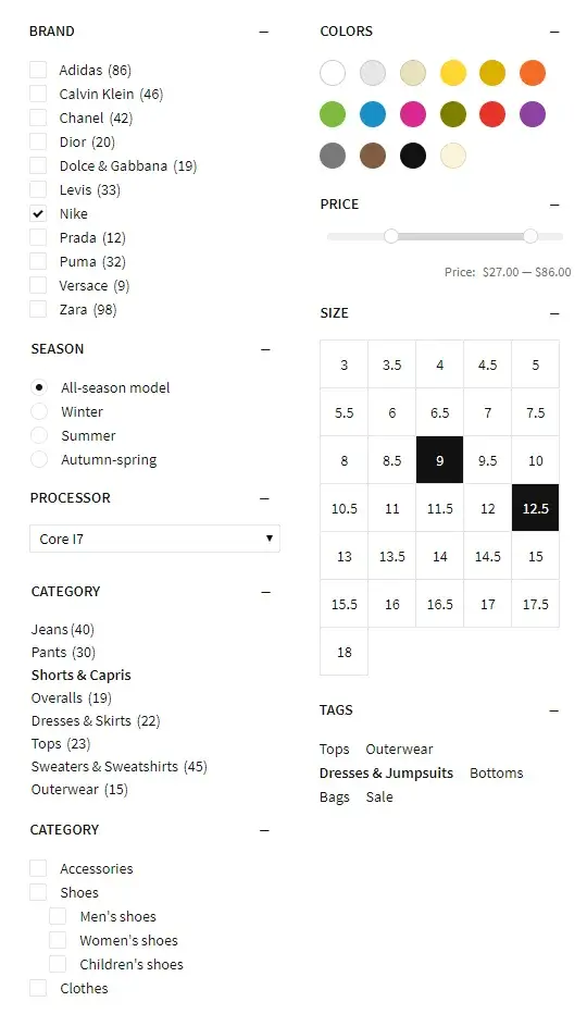 Product Filters for WooCommerce