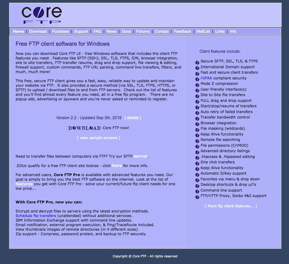Best FTP Clients_ Core FTP LE