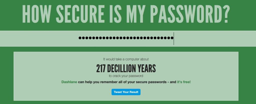 How Secure Is My Password_