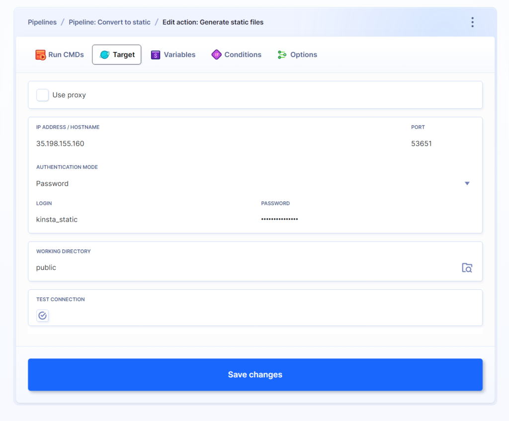 Buddy_s UI showing the Target tab setup