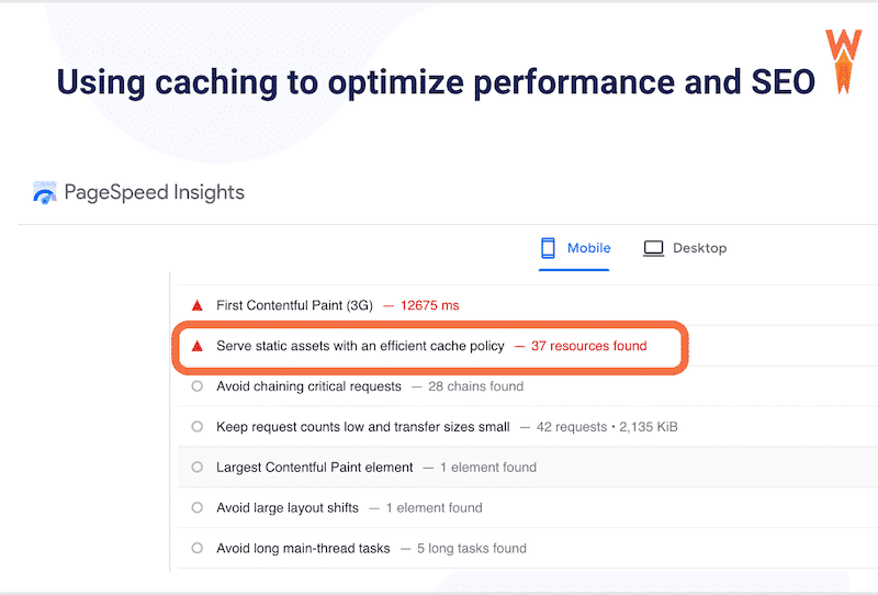 PageSpeed-Insights-recommends-using-caching-in-the-performance-report-Source-PageSpeed-Insights