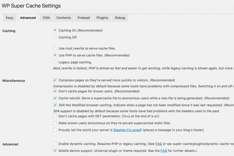 Main-caching-features-Source-WP-Super-Cache